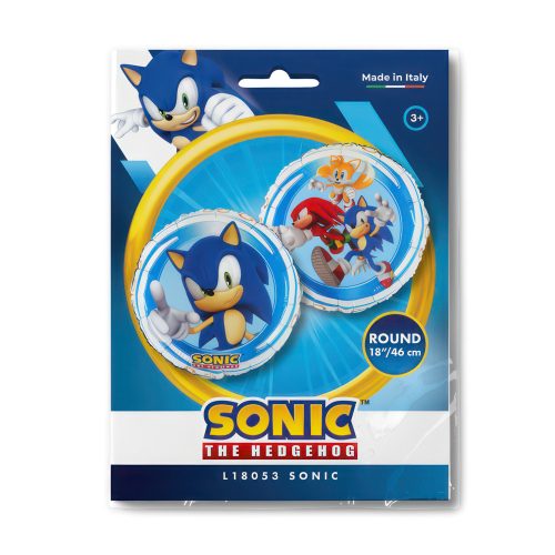 Sonic a sündisznó Trio fólia lufi 46 cm