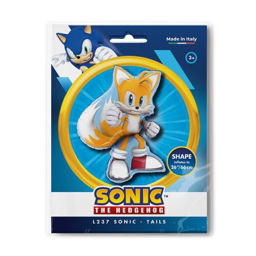 Sonic a sündisznó Tails fólia lufi 66 cm