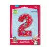 CoComelon Red 2-es szám fólia lufi 66 cm