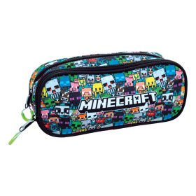 Minecraft Chibi 2 rekeszes tolltartó 23,5 cm