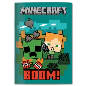 Minecraft Boom B/5 vonalas füzet 40 lapos