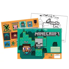   Minecraft Creepers Need Hugs A/4 spirál vázlatfüzet 40 lapos matricával