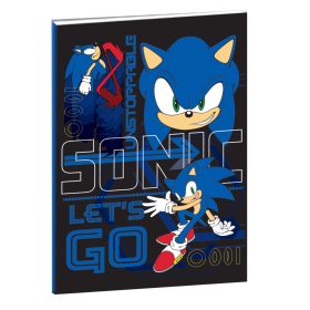 Sonic a sündisznó Go Fast B/5 vonalas füzet 40 lapos