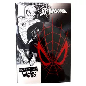 Pókember World of Webs B/5 vonalas füzet 40 lapos