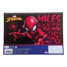   Pókember Miles Morales A/4 spirál vázlatfüzet 40 lapos matricával