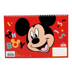 Disney Mickey Oh Boy A/4 spirál vázlatfüzet, 30 lapos