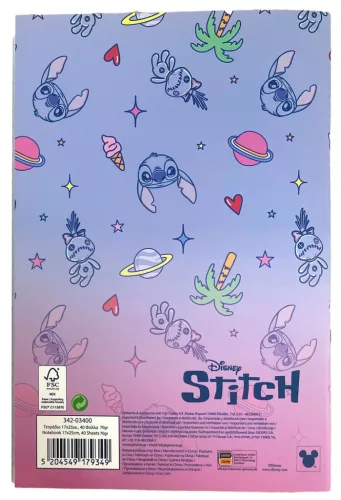 Disney Lilo és Stitch, A csillagkutya Palm  B/5 vonalas füzet 40 lapos