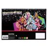 Monster High Crew A/4 spirál vázlatfüzet 40 lapos matricával
