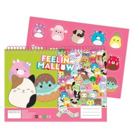   Squishmallows Feelin' A/4 spirál vázlatfüzet 40 lapos matricával