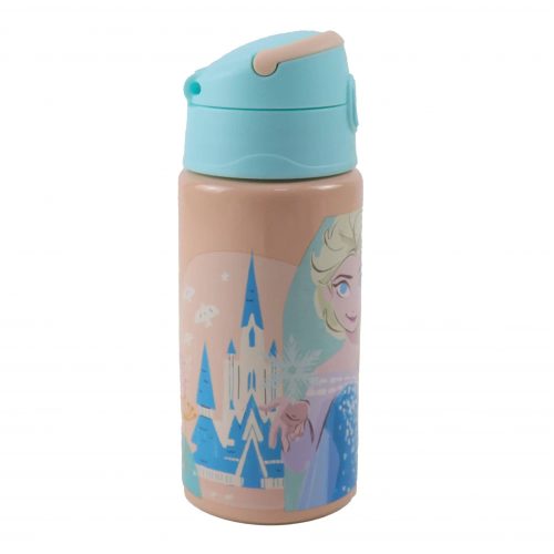 Disney Jégvarázs Adventure alumínium szívószálas kulacs akasztóval 500 ml