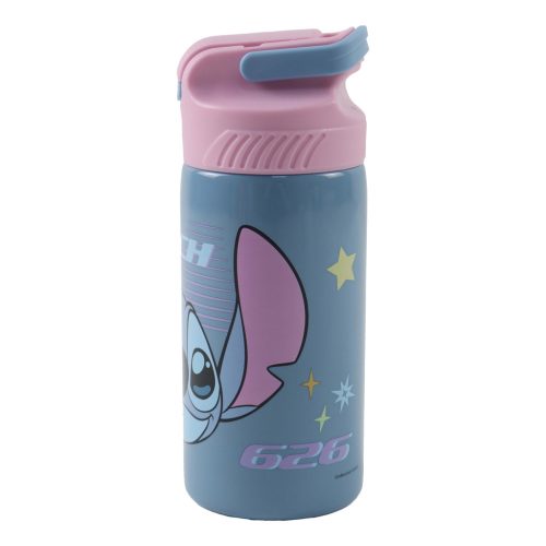 Disney Lilo és Stitch, a csillagkutya Alien 626 alumínium szívószálas kulacs akasztóval 500 ml