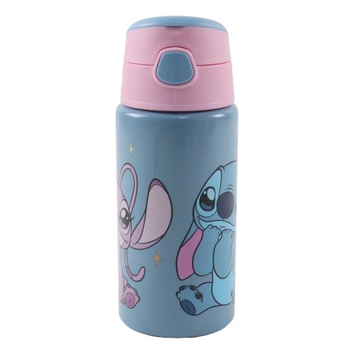 Disney Lilo és Stitch, a csillagkutya Aliens alumínium szívószálas kulacs akasztóval 500 ml