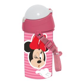   Disney Minnie Wink műanyag szívószálas kulacs akasztóval 500 ml