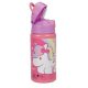 Hello Kitty Unicorn alumínium szívószálas kulacs akasztóval 500 ml