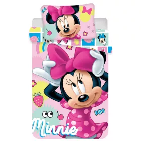   Disney Minnie Tidy gyerek, ovis ágyneműhuzat 100×135 cm, 40×60 cm