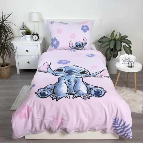 Disney Lilo és Stitch, A csillagkutya Pink ágyneműhuzat 140×200cm, 70×90 cm