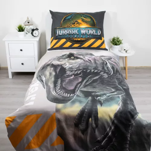 Jurassic World T-Rex ágyneműhuzat 140×200cm, 70×90 cm