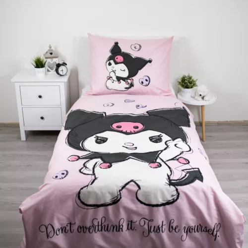 Hello Kitty Kuromi Be Yourself ágyneműhuzat 140×200cm, 70×90 cm