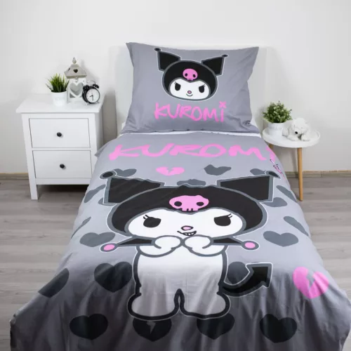 Hello Kitty Kuromi ágyneműhuzat 140×200cm, 70×90 cm