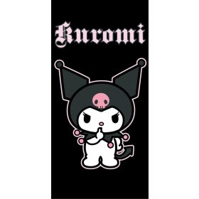   Hello Kitty Kuromi Black fürdőlepedő, strand törölköző 70x140cm