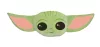 Star Wars Baby Yoda 3D formapárna, díszpárna 41 cm