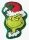 A Grincs Green Smile formapárna, díszpárna 36x23 cm