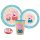 Peppa malac Kindness étkészlet, micro műanyag szett, pohárral 260 ml