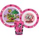 Minecraft Girls étkészlet, micro műanyag szett, pohárral 260 ml