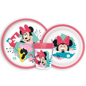   Disney Minnie Being More csúszásmentes étkészlet, micro műanyag szett