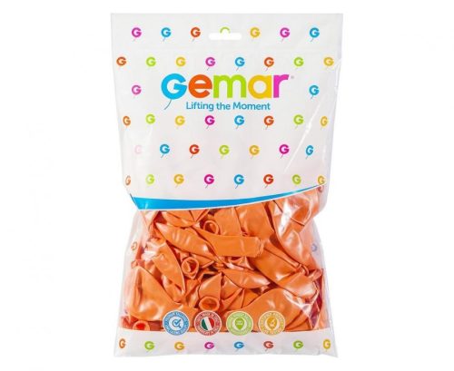 Lazac Narancs Metal léggömb, lufi 100 db-os 10 inch (26 cm)