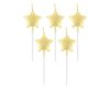 Arany csillag Metallic Gold tortagyertya, gyertya szett 5 db-os