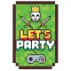 Játék Game On party meghívó 6 db-os
