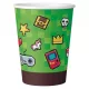 Játék Game On Green papír pohár 6 db-os 200 ml