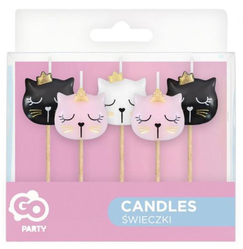 Cicás Eyelash tortagyertya, gyertya szett 5 db-os