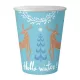 Karácsonyi Hello Winter Blue papír pohár 6 db-os 250 ml