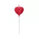 Szív Diamond Heart Red tortagyertya, gyertya