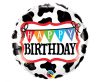 Happy Birthday Cow fólia lufi 46 cm