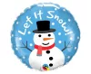 Hóember Let It Snow fólia lufi 46 cm
