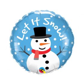 Hóember Let It Snow fólia lufi 46 cm