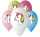 Unikornis Multicolor léggömb, lufi 5 db-os 12 inch (30cm)