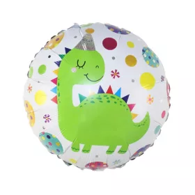 Dinoszaurusz Party gömb fólia lufi 36 cm