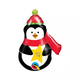 Pingvin Scarf fólia lufi 36 cm (WP)