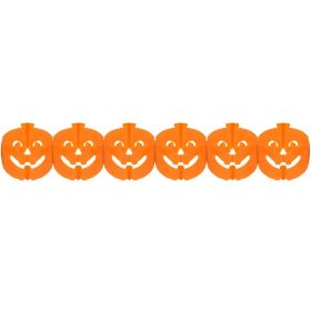 Halloween Tök papír girland 300 cm