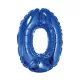 Kék Blue 0-ás mini szám fólia lufi 35 cm