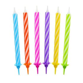 Színes Spiral tortagyertya, gyertya szett
