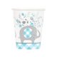 Kék Elefánt Floral papír pohár 8 db-os 266 ml