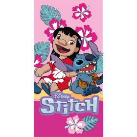   Disney Lilo és Stitch, A csillagkutya Ukulele Time fürdőlepedő, strand törölköző 70x140 cm (Fast Dry)