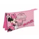 Disney Minnie Paris 3 rekeszes tolltartó 22 cm