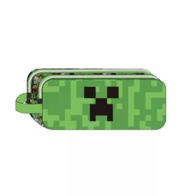 Minecraft Face 2 rekeszes tolltartó 23 cm