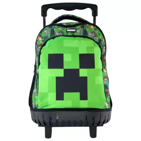 Minecraft Face prémium gurulós iskolatáska, táska 44 cm